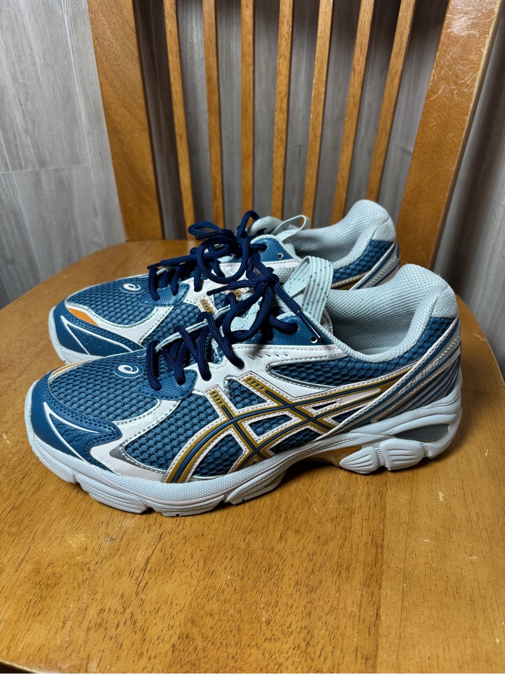 ASICS UB8-S GT-2160 Azure Pure Gold Women’s Sneakers Size 7.5 - Picture 6 of 9
